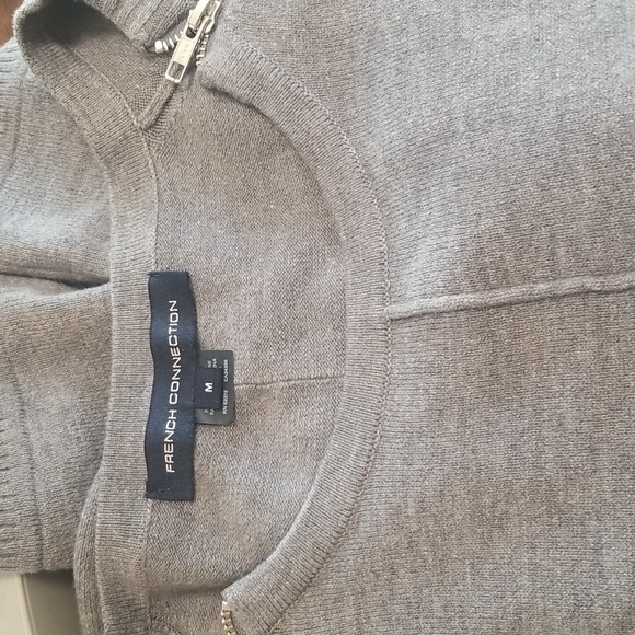 French Connection Gray Tunic Top Dress With Zipper Detail Womens Medium - Picture 8 of 8